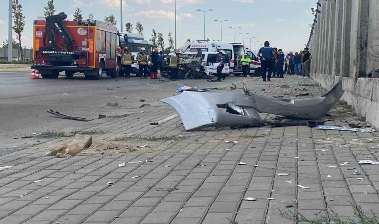 Etimesgutta trafik kazası: 1 ölü, 1 yaralı