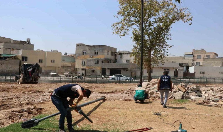 Haliliyede yeni park çalışmaları sürüyor