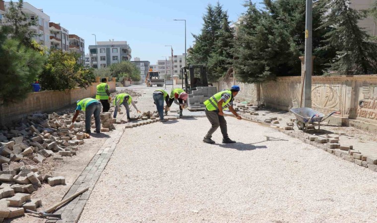 Haliliyede üstyapı çalışmaları sürüyor