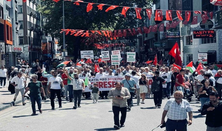 Haniyenin öldürülmesi Zonguldakta protesto edildi