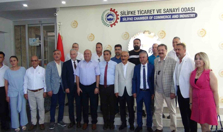 Hisarcıklıoğlu ve Elvan, Silifkede iş adamları ile bir araya geldi