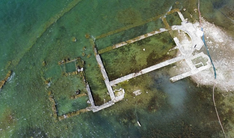 İznik Gölündeki bazilika, kuralıktan dolayı gün yüzüne çıktı