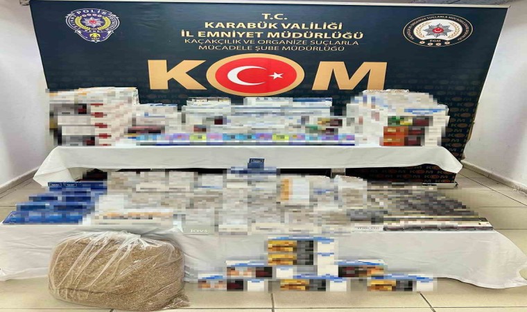 Karabükte 44 bin 200 adet makaron ele geçirildi