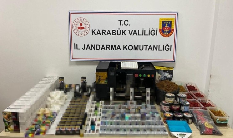 Karabükte kaçak sigara operasyonu: 2 gözaltı