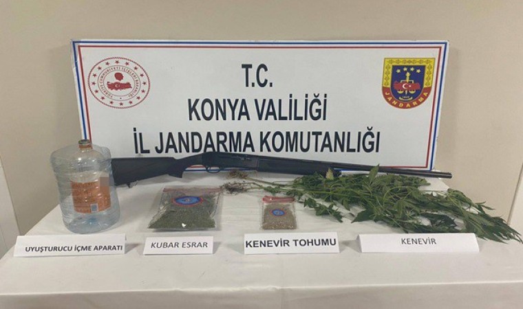 Konyada jandarmadan uyuşturucu operasyonu: 5 gözaltı