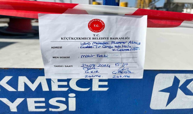 Küçükçekmecede çevreyi kirleten beton santrali ikinci kez mühürlendi: 2 gözaltı