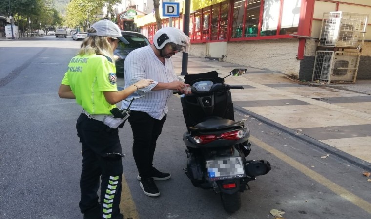 Manisada 55 motosiklet trafikten men edildi