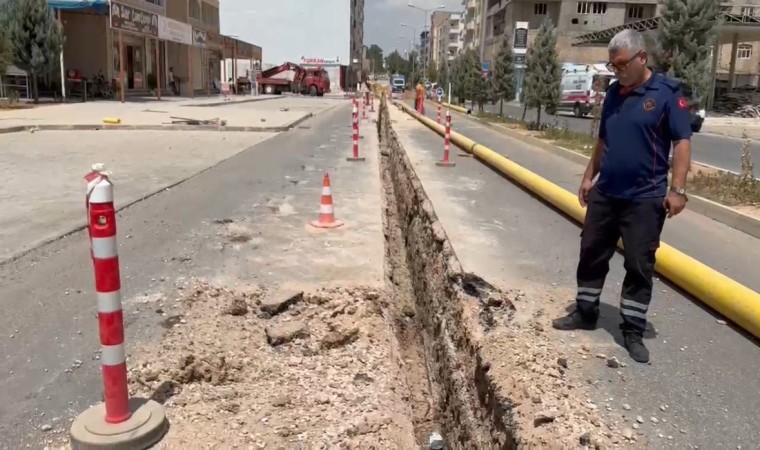 Mardinde doğalgaz hattında bomba paniği