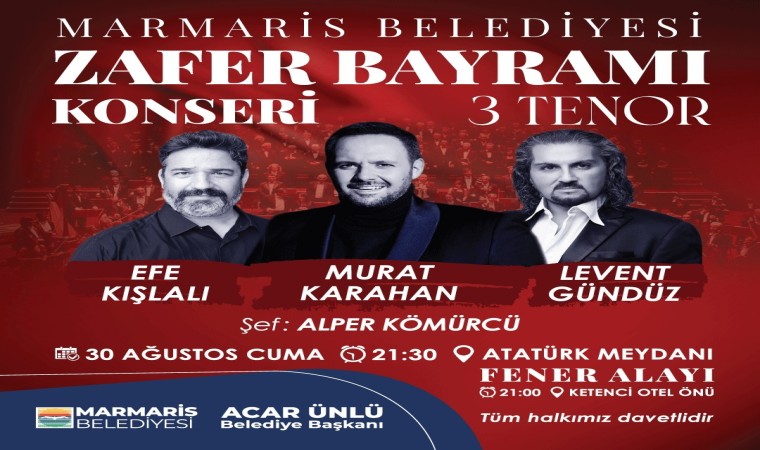 Marmariste 30 Ağustos konser ile kutlanacak