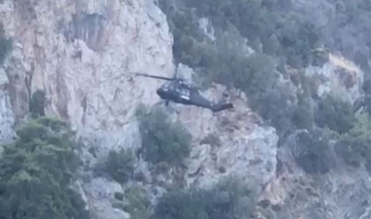 Marmariste kayıp kadının cansız bedeni helikopter ile adli tıp kurumuna sevk edildi