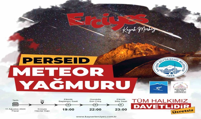 Meteor Yağmuru Kayserinin Zirvesinde izlenecek