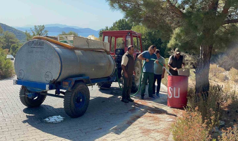 Milli Parkta orman yangınına karşı bidonlu önlem