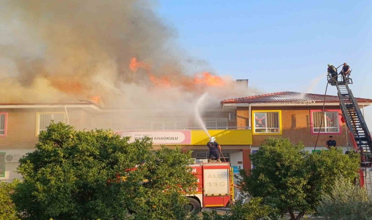 Nazilli Belediyesinden İsabeylideki yangının söndürme çalışmalarına destek