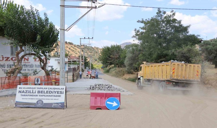 Ocaklı Mahallesinde bozulan yol yenilendi