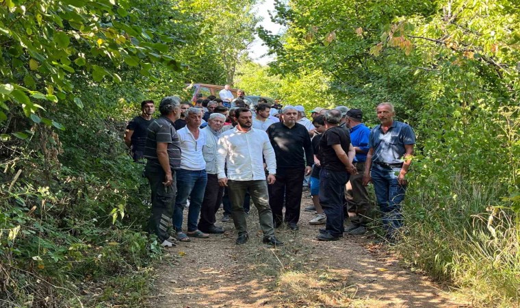 (Özel) Uludağın eteğinde suyun kaynağında susuz kalan köylüler, eylem yaptı boruları kesti