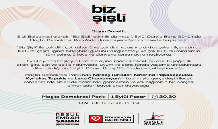 Şişli Sanatın her alanında: ‘Biz Şişli başlıyor