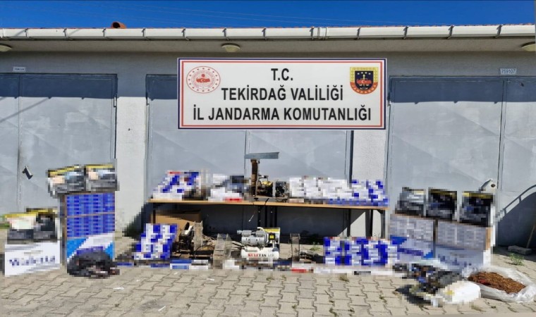 Tekirdağda kaçak tütün operasyonu: 1 milyon 100 bin TL değerinde malzeme ele geçirildi