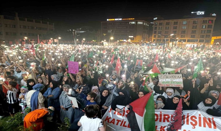 Vanda binlerce kişi Hamas lideri Heniyye için sokağa döküldü