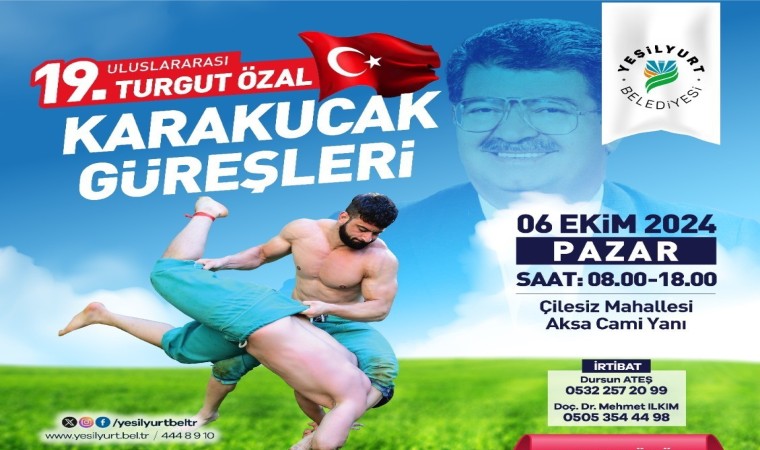 19.Uluslararası Turgut Özal karakucak güreşleri 6 Ekimde yapılacak