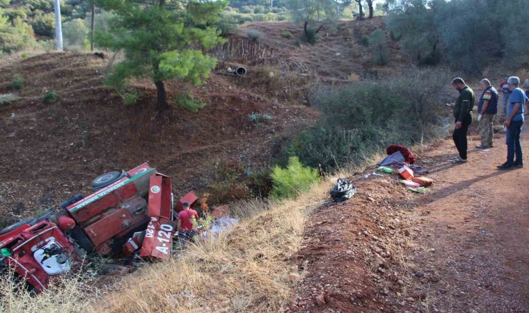 Antalyada arazöz devrildi, 3 orman işçisi yaralandı