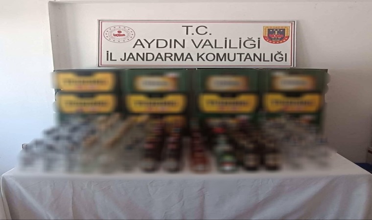 Aydında jandarma ekipleri belgesiz içki satışına geçit vermedi