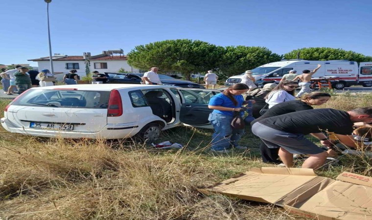 Ayvalıkta trafik kazası: 2 yaralı