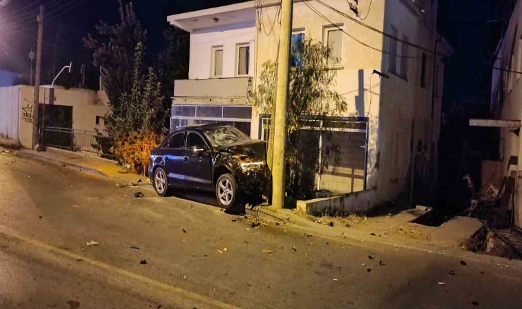 Bodrumda trafik kazası: 1 ölü, 1 ağır yaralı