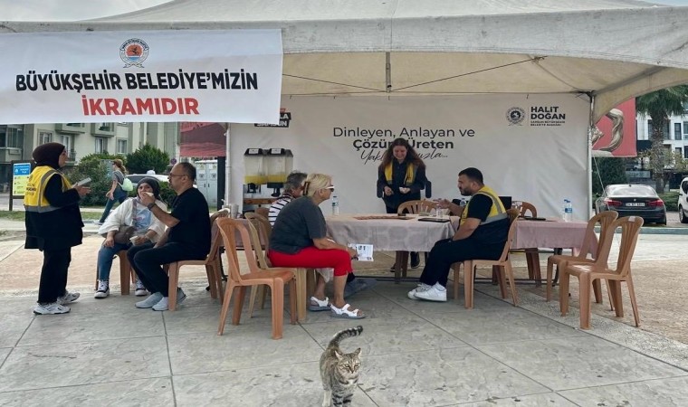 Büyükşehir Atakumda vatandaşı dinliyor