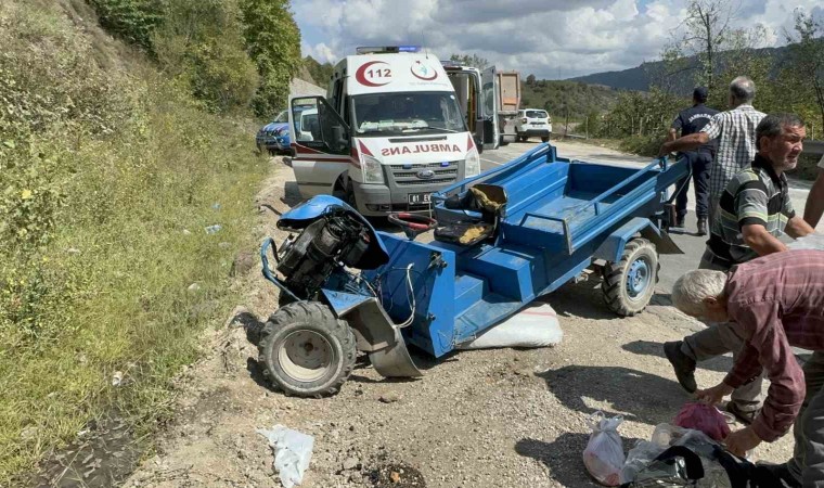 Düzcede patpat devrildi: 8 yaralı