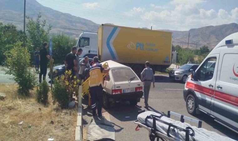 Elazığda trafik kazası: 1 yaralı