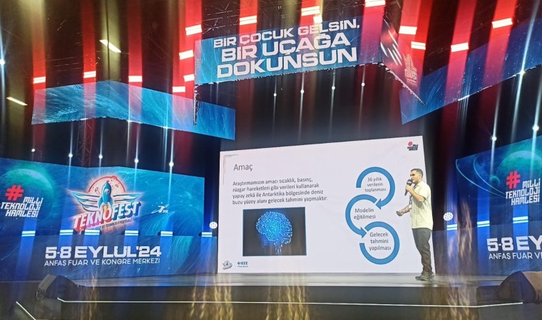 Enderunlu Harun, TEKNOFESTte “İklim değişikliği” sunumu yaptı