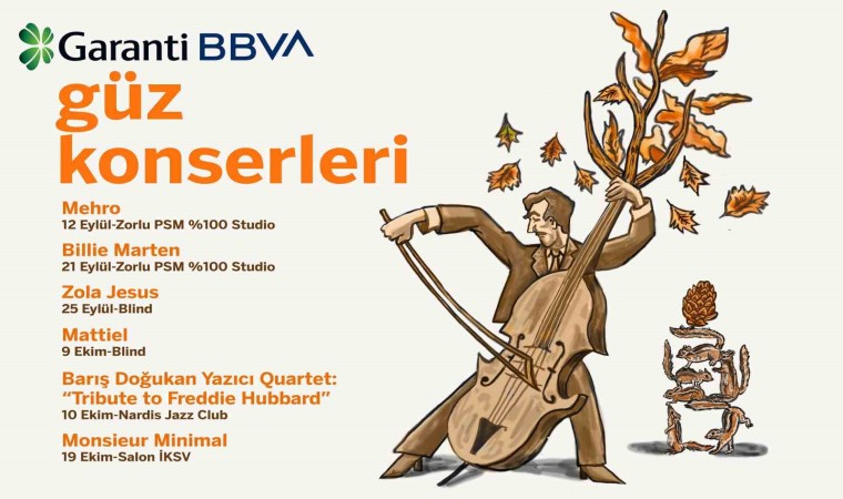 Garanti BBVA Güz Konserleri Eylülde başlıyor