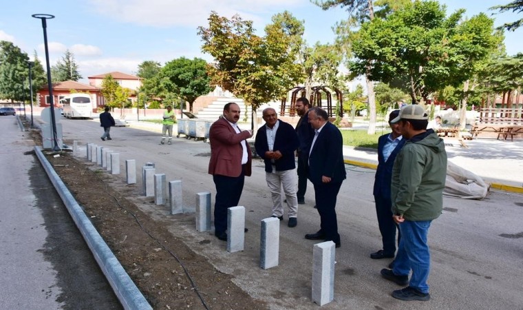 İnönüde iyileştirme çalışmasını Başkan Hamamcı yerinde inceledi