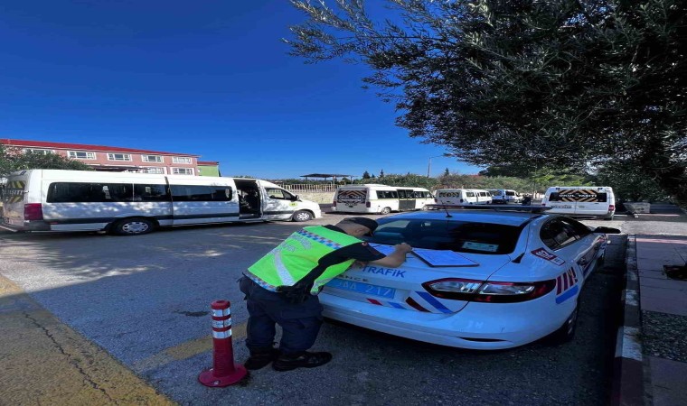 Karacasuda okul servislerine sıkı denetim