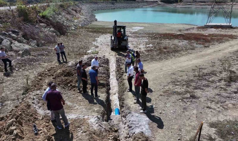 Kavak Güven Göletine can suyu: 1 ilçe merkezi ve 54 kırsal mahalle susuz kalmaktan kurtuldu