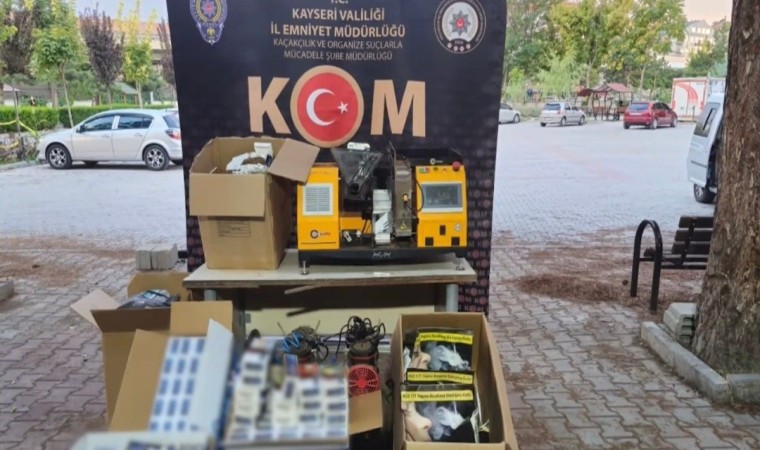 Kayseride kaçakçılık operasyonu: 26 bin dal makaron ele geçirildi