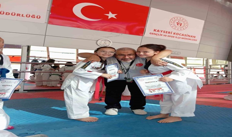 Kayseride Taekwondo kuşak terfi töreni yapıldı