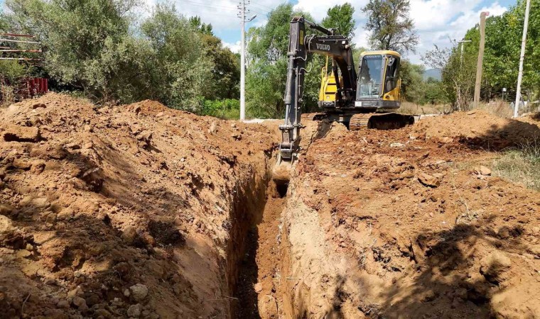 Kınık köyündeki altyapı çalışması tamamlandı