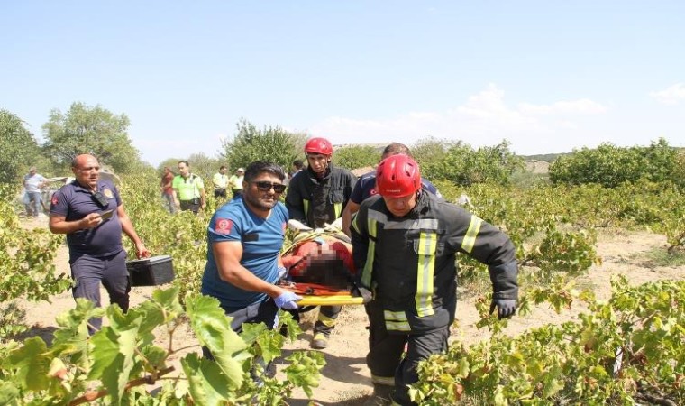 Kontrolden çıkan araç tarlaya uçtu: 1i ağır 5 yaralı