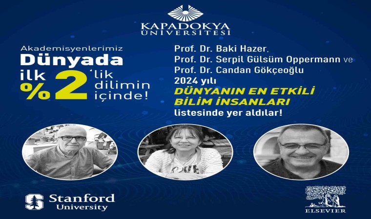 KÜNde 3 bilim insanı, “Dünyanın En Etkili Bilim İnsanları” listesine girdi