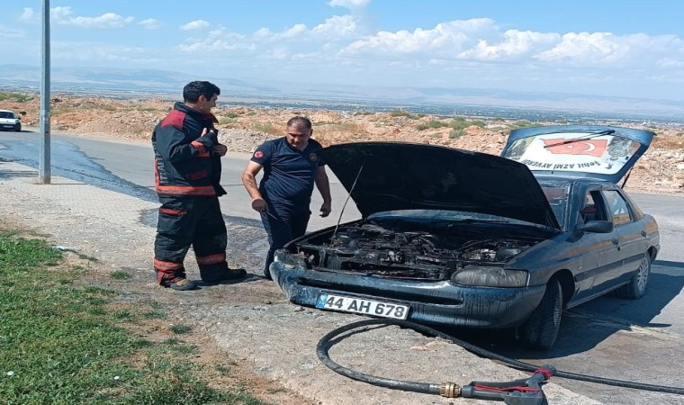 Malatyada araç yangını