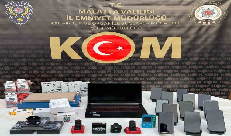 Malatyada kaçak elektronik ve tütün operasyonu