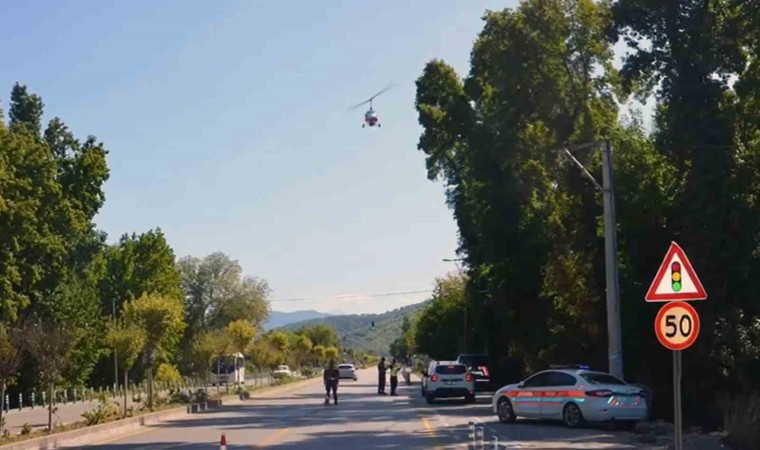 Muğlada Cayrokepter ile trafik denetimi