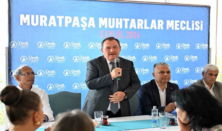 Muratpaşada muhtarlar meclisi toplandı