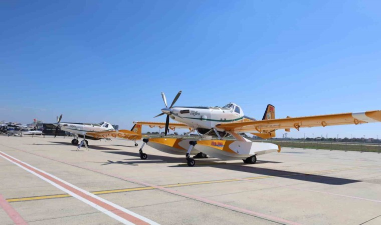 Orman Genel Müdürlüğünün hava ve kara araçları İstanbul AirShowda sergilendi