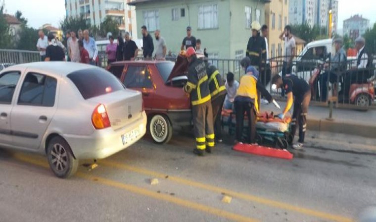 Osmancık köprüsünde trafik kazası: 3 yaralı