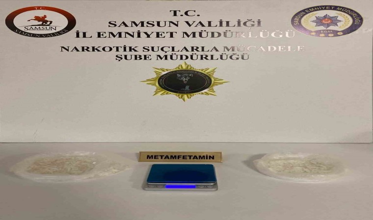 Samsunda 232,86 gram metamfetamin ele geçirildi: 1 gözaltı