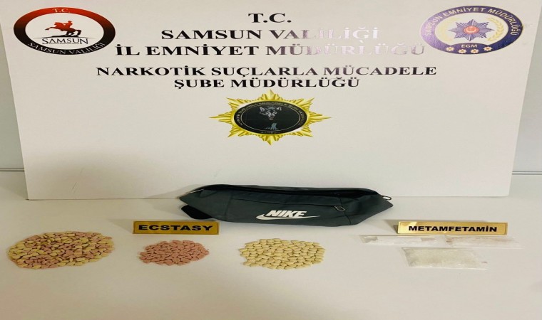 Samsunda 432 adet ecstasy hap ve 18,50 gram metamfetamin ele geçirildi