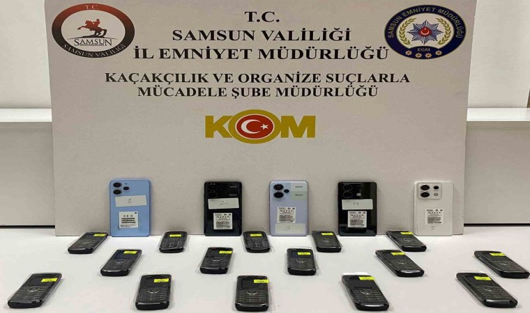 Samsunda kaçak elektronik sigara ve cep telefonu ele geçirildi