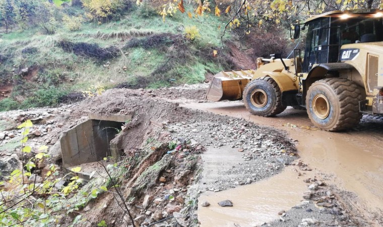 Sasonda şiddetli yağış sel ve heyelana neden oldu, köy yolları ulaşıma kapandı